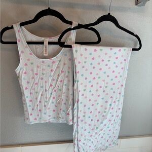 Skims Women’s Heart Sleepwear Set, small top, medium bottoms